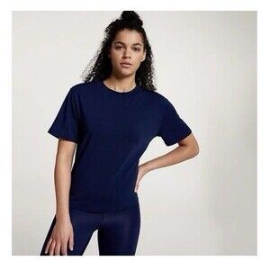 CALIA Women's Everyday Relaxed Tee Opulent Blue S Small NWT  $38 Navy